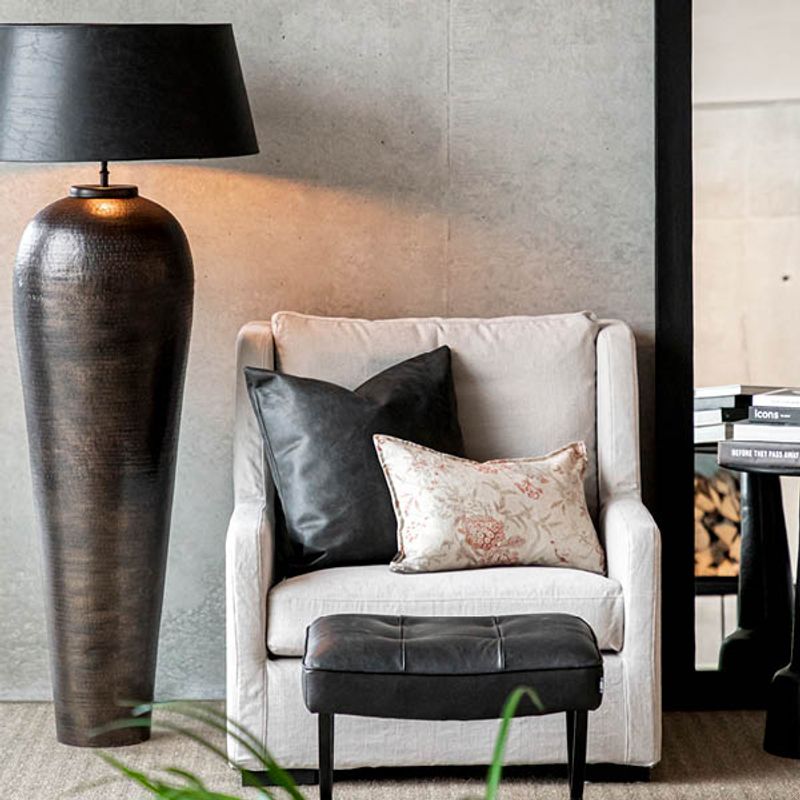 Florence Gulvlampe Antikk Bronse - Artwood