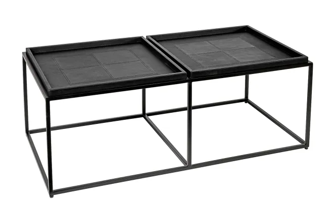 Hovedbilde Todelt skinn sofabord med ...