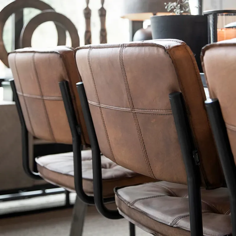Carlos spisestol i skinn | Artwood