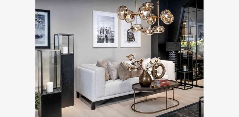 Nottingham Amber / Bronze Taklampe - Home Factory