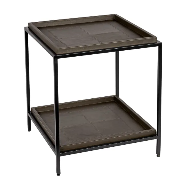 Hovedbilde Sidebord skinn 50x50 svart ...