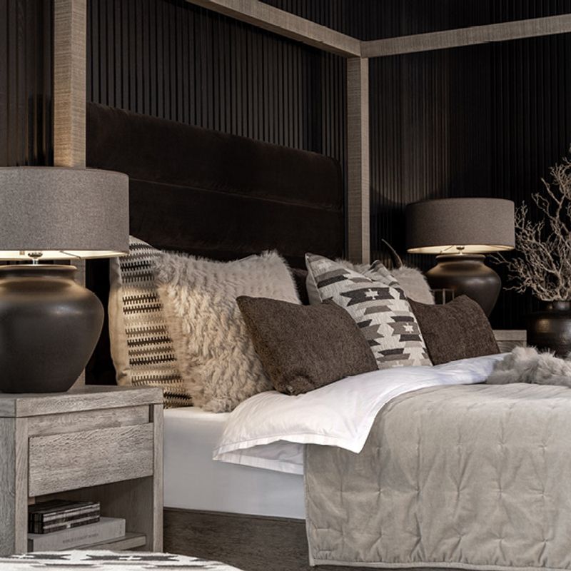 Lisbon sengegavl i tekstil | Artwood