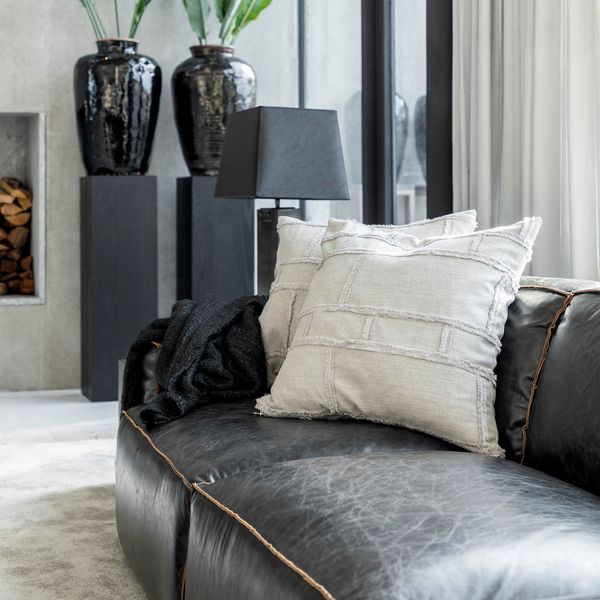 Abstract Fringe Grey 50x50cm Putetrekk - Artwood