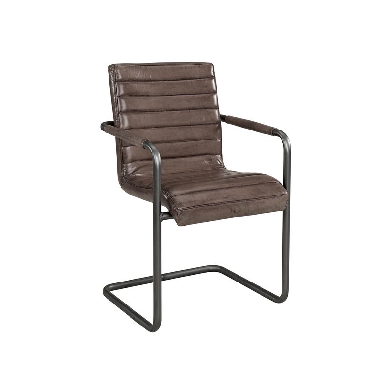 Sabina Leather Lampré stol med armlener | Artwood