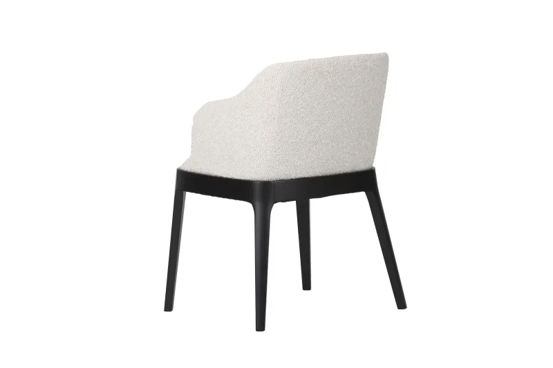 Boston spisestol med armlener – svarte bein | Home Factory
