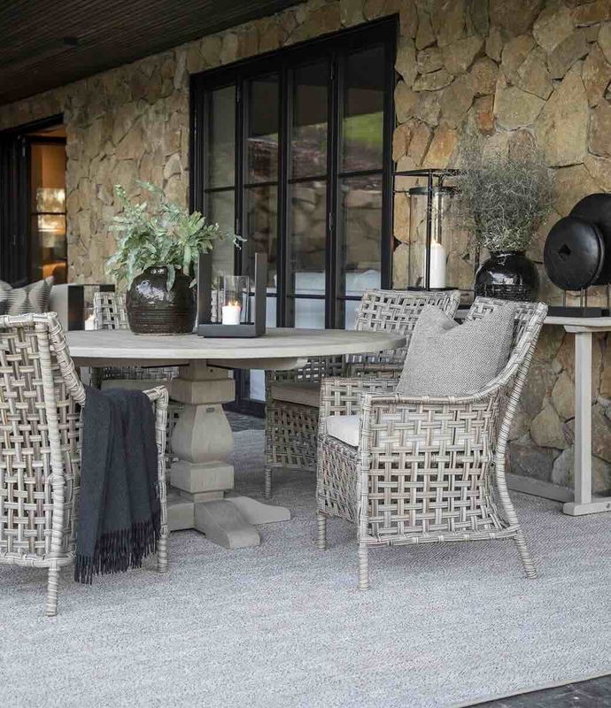 French Charcoal Spisebord - Artwood