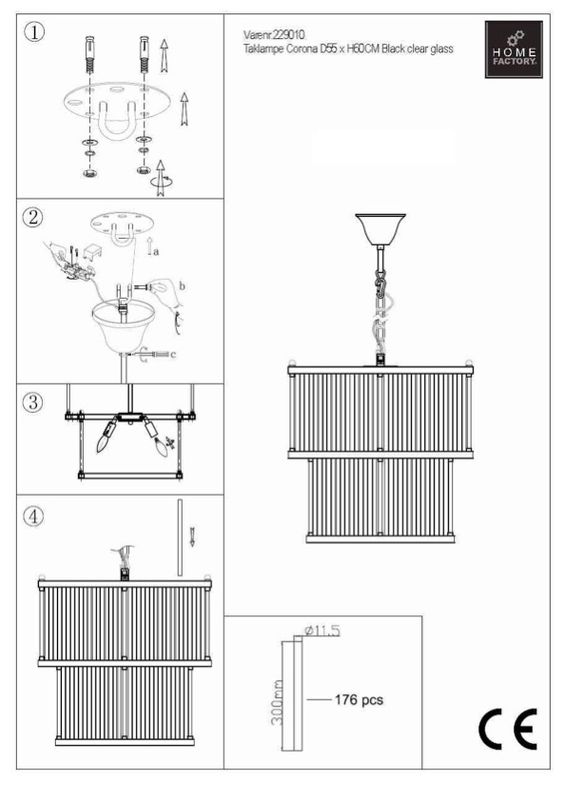 Corona dobbel taklampe | Home Factory