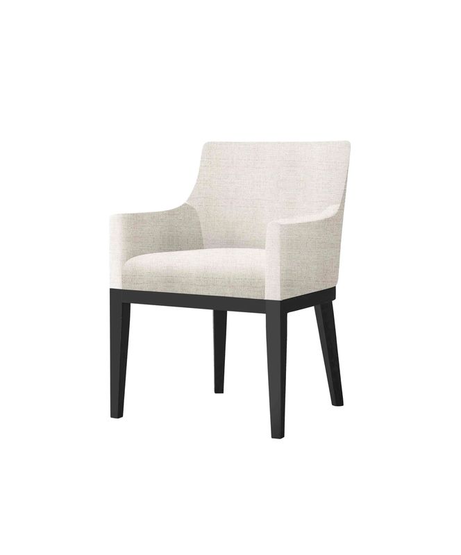 Mirage spisestol m/armlene - svarte bein | Home Factory