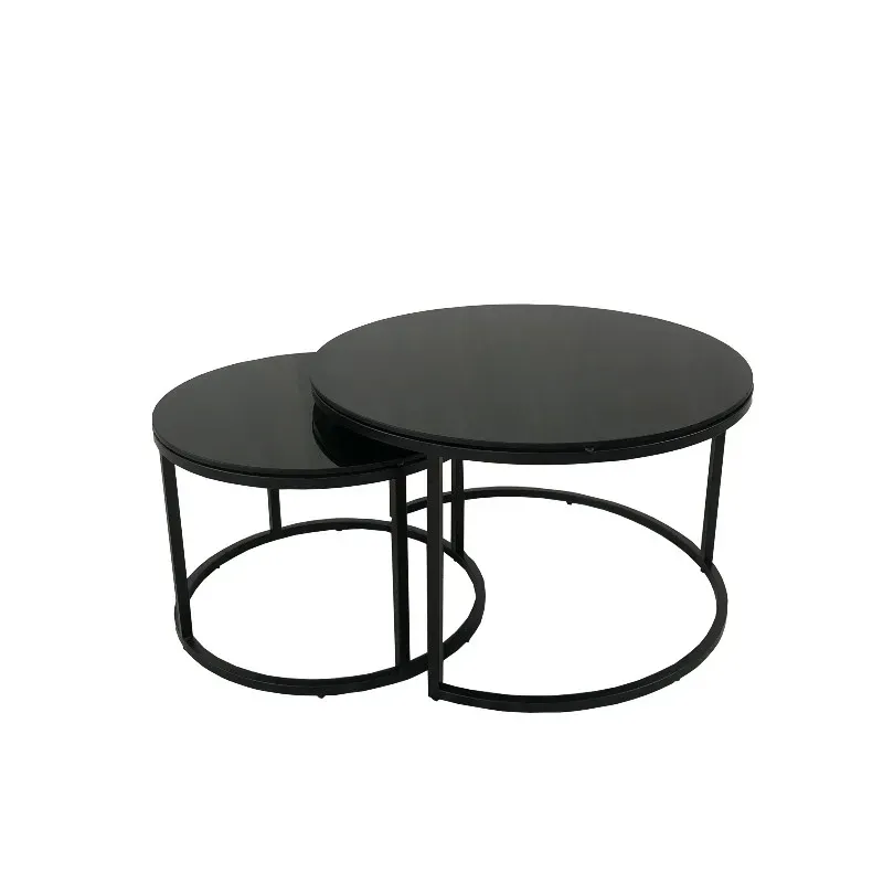 Oceanside svart glass sofabord | Home Factory