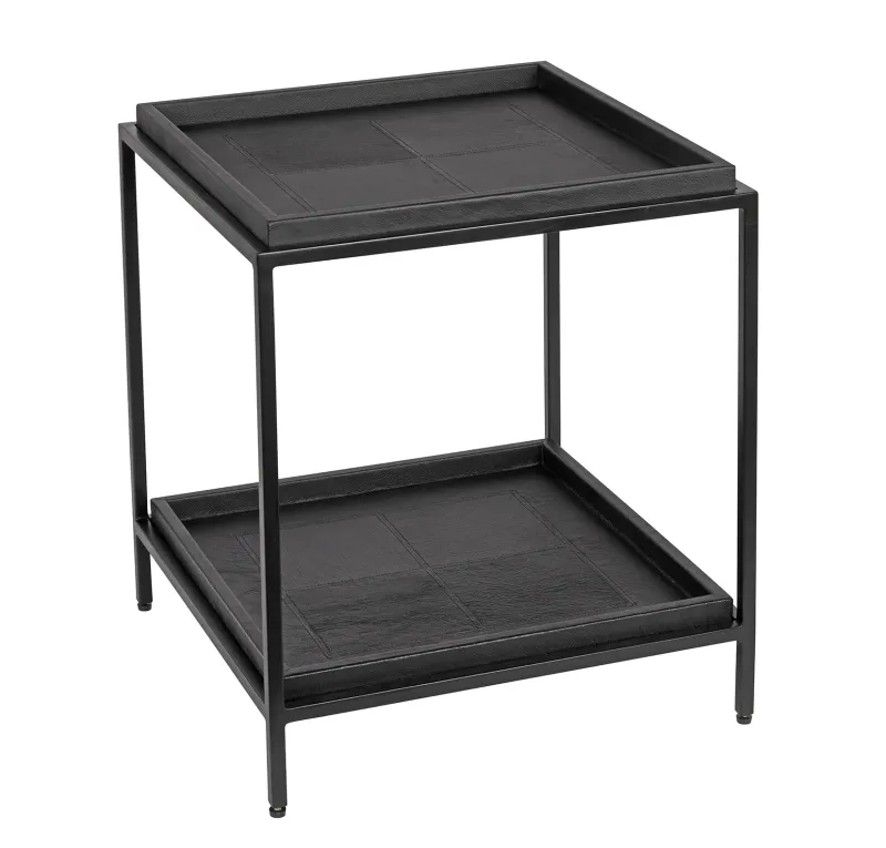 Sidebord 50x50 svart ramme | Home Factory