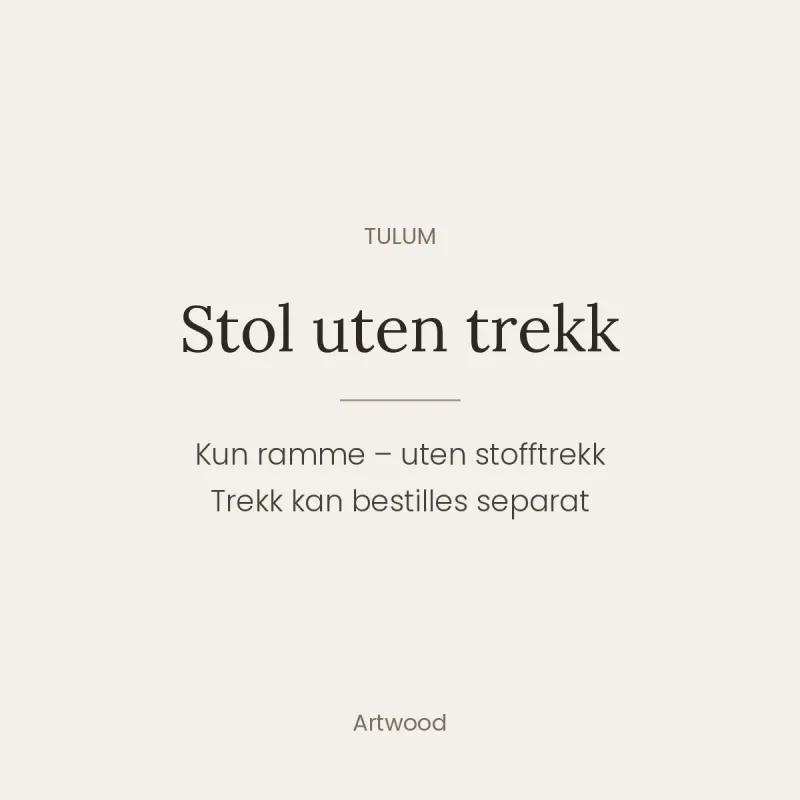 Tulum 1-seter | Artwood