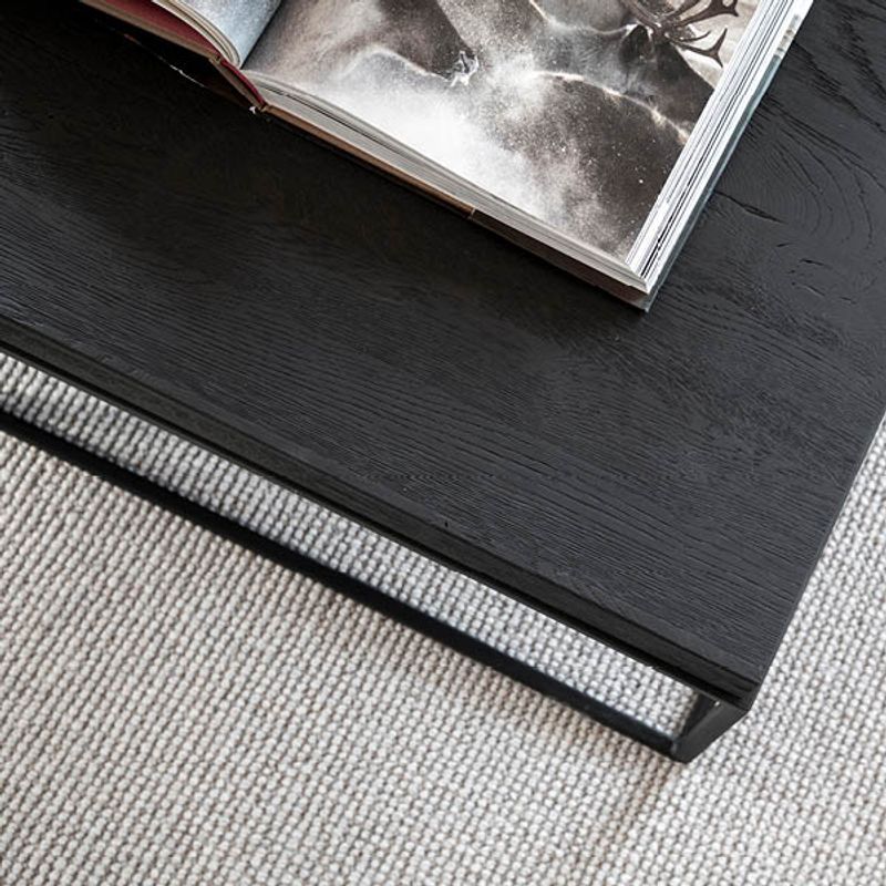 Carlisle Svart Kvadrat Sofabord - Artwood   