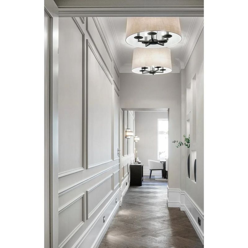 Aruba Sand 60cm Hvit Innmat Taklampe - Home Factory
